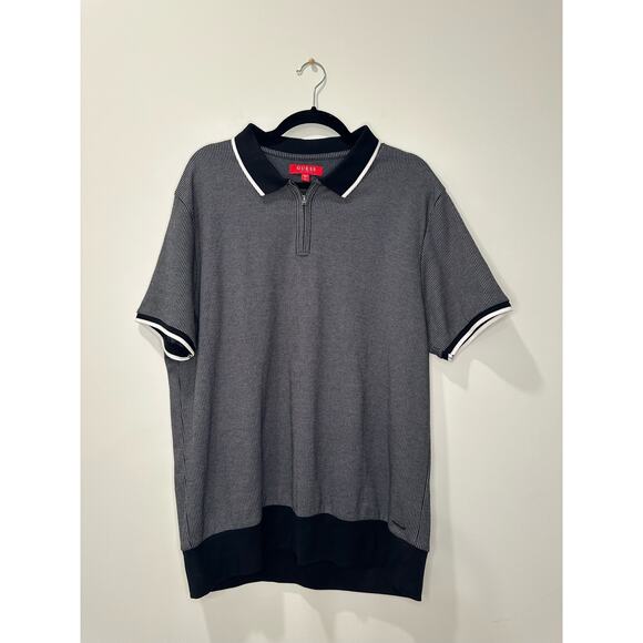 Guess Zip Up Golf Tech Polo XL - Picture 1 of 5